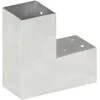Stulpo sujungimas, 81x81mm, galvanizuotas metalas, L formos
