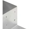 Stulpo sujungimas, 81x81mm, galvanizuotas metalas, L formos