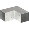 Stulpo sujungimas, 81x81mm, galvanizuotas metalas, L formos