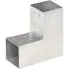 Stulpo sujungimas, 81x81mm, galvanizuotas metalas, L formos