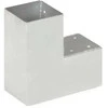Stulpo sujungimas, 91x91mm, galvanizuotas metalas, L formos