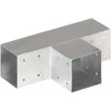 Stulpo sujungimas, 91x91mm, galvanizuotas metalas, T formos
