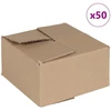Sulankstoma dėžė 50 pcs Natūrali 15 x 15 x 8 cm Kartonas