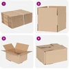Sulankstoma dėžė 50 pcs Natūrali 20 x 15 x 10 cm Kartonas