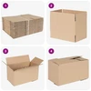 Sulankstoma dėžė 50 pcs Natūrali 24 x 13 x 13 cm Kartonas