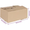Sulankstoma dėžė 50 pcs Natūrali 30 x 21,5 x 14 cm Kartonas