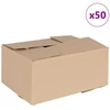 Sulankstoma dėžė 50 pcs Natūrali 30 x 21,5 x 14 cm Kartonas