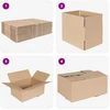 Sulankstoma dėžė 50 pcs Natūrali 30 x 21,5 x 14 cm Kartonas