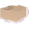 Sulankstoma dėžė 50 pcs Natūrali 30 x 30 x 15 cm Kartonas