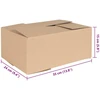 Sulankstoma dėžė 50 pcs Natūrali 35 x 24 x 15 cm Kartonas