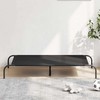 paaukštinta šunų lova juoda 130x80x20 cm Oksfordo audinys