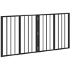 Šunų vartai 2 vnt. Juoda 60 x 60 cm Galvanizuotas plienas