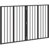 Šunų vartai 2 vnt. Juoda 60 x 80 cm Galvanizuotas plienas