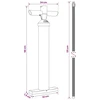 SUP rankinė pompa su manometru Juoda 24 x 7,5 x 58 cm PP