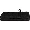 Svečių Rankšluostis SOLUND 2 pcs Juoda 15 x 21 cm 550 gsm