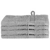 Svečių Rankšluostis SOLUND 4 pcs Pilka 15 x 21 cm 550 gsm