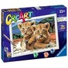 Tapymas pagal skaičius Little Lion Cubs 23616 Ravensburger