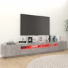 TV staliukas Televizoriaus spintelė su LED, betono pilka, 260x35x40cm