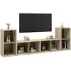 TV staliukas Televizoriaus spintelės, 4vnt., ąžuolo, 72x35x36,5cm, mediena