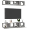 TV staliukas Televizoriaus spintelės, 4vnt., betono, 80x30x30cm, mediena