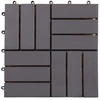 Terasinė Plytelė 10 pcs Pilka 30 x 30 cm