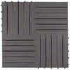 Terasinė Plytelė 10 pcs Pilka 30 x 30 cm