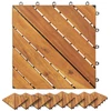 Terasinė Plytelė 10 pcs Ruda 30 x 30 cm Akacijos kietasis medis