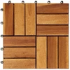 Terasinė Plytelė 10 pcs Ruda 30 x 30 cm Akacijos kietasis medis