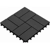 Terasinė Plytelė 11 pcs Juoda 30 x 30 cm MPK
