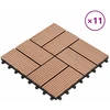 Terasinė Plytelė 11 pcs Ruda 30 x 30 cm MPK