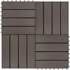 Terasinė Plytelė 11 pcs Tamsiai rudas 30 x 30 cm MPK