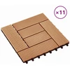 Terasinė Plytelė 11 pcs Tikmedis 30 x 30 cm MPK