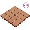 Terasinė Plytelė 11 pcs Tikmedis 30 x 30 cm MPK