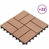 Terasinė Plytelė 22 pcs Ruda 30 x 30 cm MPK