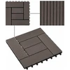 Terasinė Plytelė 22 pcs Tamsiai rudas 30 x 30 cm MPK