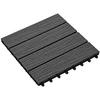 Terasinė Plytelė 3D dizainas 11 pcs Juodas 30 x 30 cm MPK