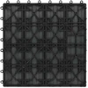 Terasinė Plytelė 3D dizainas 11 pcs Juodas 30 x 30 cm MPK