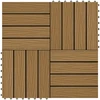 Terasinė Plytelė 3D dizainas 11 pcs Tikmedis 30 x 30 cm MPK