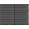 Terasinė Plytelė 6 pcs Juodas 60 x 30 cm MPK