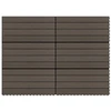 Terasinė Plytelė 6 pcs Tamsiai rudas 60 x 30 cm MPK