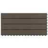 Terasinė Plytelė 6 pcs Tamsiai rudas 60 x 30 cm MPK