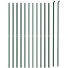 Tinklinė tvora su flanšais, žalios spalvos, 2x25m