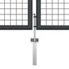 Tinkliniai sodo vartai, pilki, 400x175cm, galvanizuotas plienas