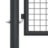 Tinkliniai sodo vartai, pilki, 400x175cm, galvanizuotas plienas