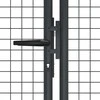 Tinkliniai sodo vartai, pilki, 400x175cm, galvanizuotas plienas
