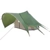 Teepee palapinė 3 asmenims Žalia ir Pilka 312 x 312 x 197 cm