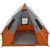 Tipi palapinė Pilka ir oranžinė 383 x 338 x 217 cm tafta
