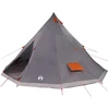 Tipi palapinė Pilka ir oranžinė 560 x 560 x 300 cm tafta