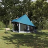 Tipi palapinė su stogu Mėlyna 404 x 370 x 270 cm tafta