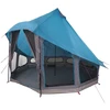 Tipi palapinė su stogu Mėlyna 404 x 370 x 270 cm tafta